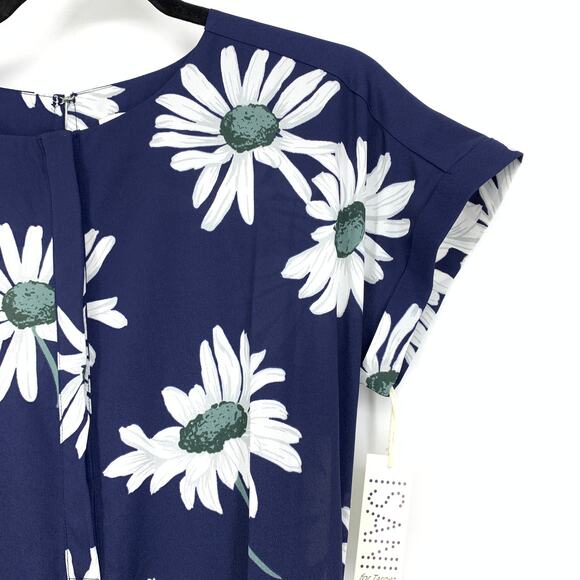 Isani For Target Jumpsuit Women's Size Small Daisy Floral Print Navy White NEW - Picture 3 of 7